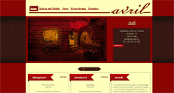 Desktop Screenshot of cafe-avril.com